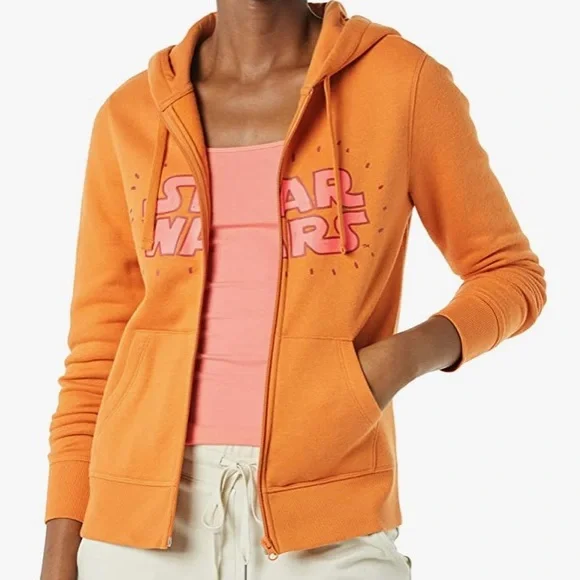 NEW Star WarsDisneyMarvel Women's Fleece Full-Zip Hoodie Sweatshirts